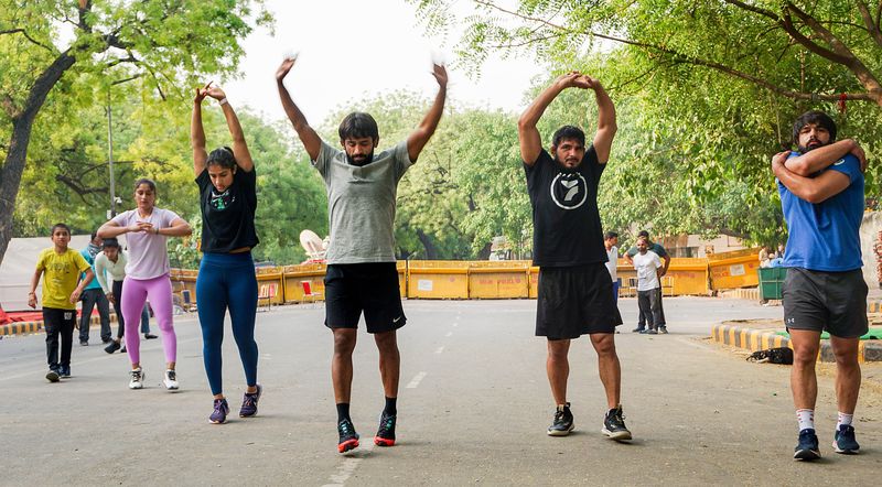 Protesting wrestlers return to training at Sonepat SAI Centre as Asian Games trials kvn