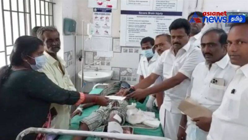 A bear bit a gardener near Valparai! DMK sponsored medical aid!