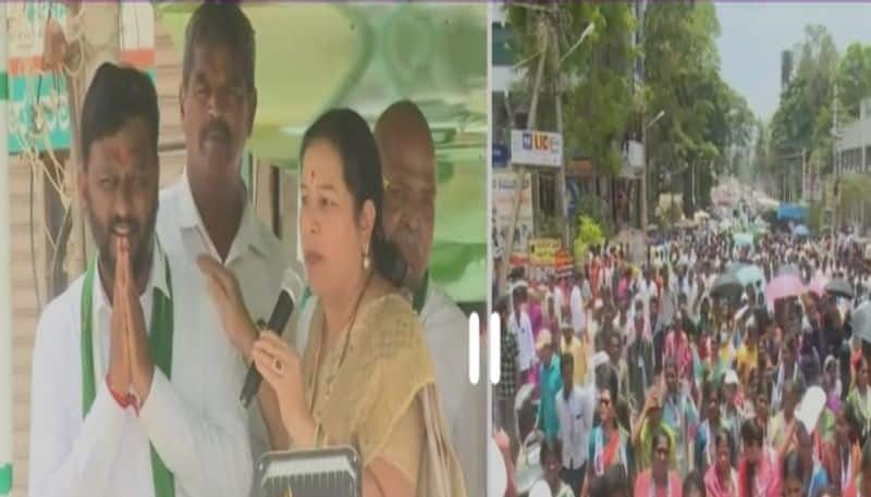 Bhavani Revanna campaign in favour of Swaroop in Hassan nbn