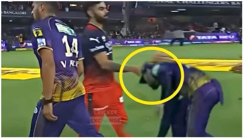 Rinku Singh Touches Virat Kohli Feet After KKR Beat RCB btb