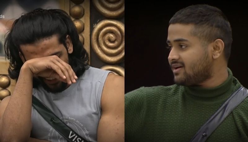 vishnu against junaiz in bigg boss malayalam season 5 nomination nrn 