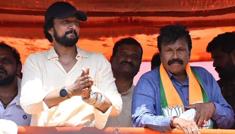 Actor Sudeep Campaigned in North Karnataka on April 27th For BJP grg