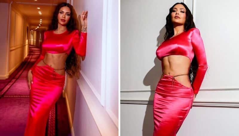 Esha Gupta HOT Photos: Actress makes fans sweat with searing red couture outfit; see most alluring images vma