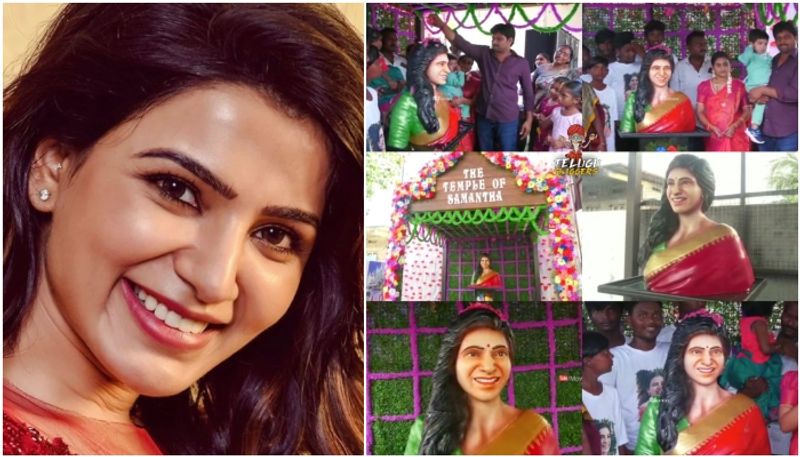 fan builds a temple for Samantha Ruth Prabhu in Andhra Pradesh sgk