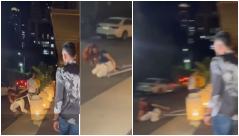 Dhawal Kulkarni forgot to pick up the girl who fell on the road watch video btb