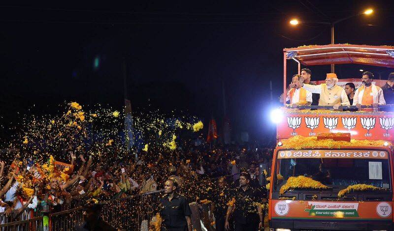 Karnataka Assembly Election 2023 PM Narendra Modi Mega Road Show and Rally in 3 districts san