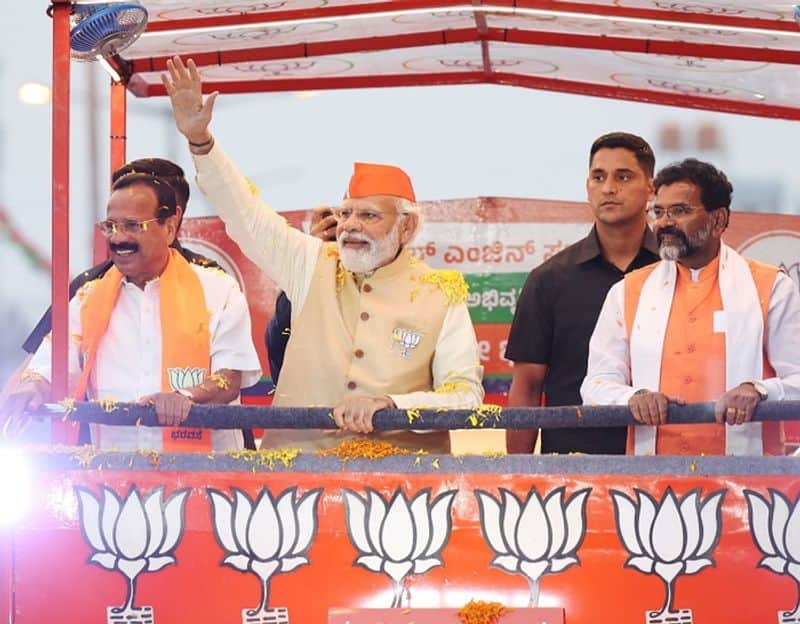 Pm Modi campaign in hassan belur nbn