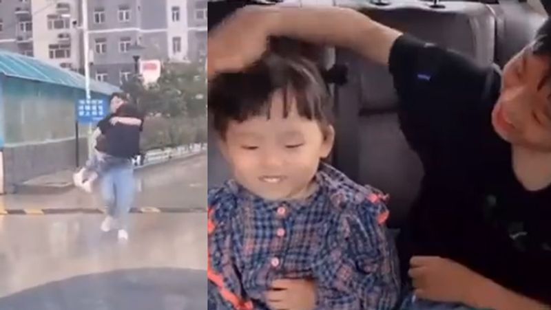 Big brother protects little sister from rain in super cute viral video rsl