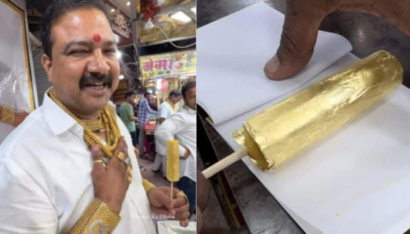 Kulfi Wrapped in 24 Carat Gold Leaf azn 