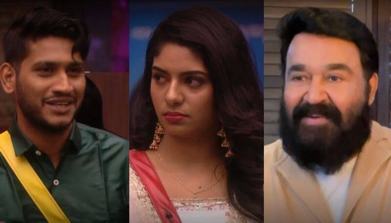 mohanlal questioning anjuz and reneesha issue in bigg boss malayalam season 5  nrn  