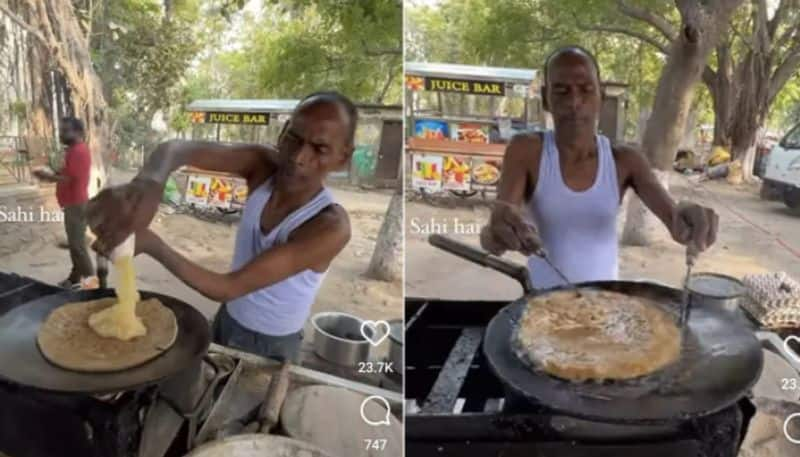 Man Cooks Paratha Swimming In Ghee azn