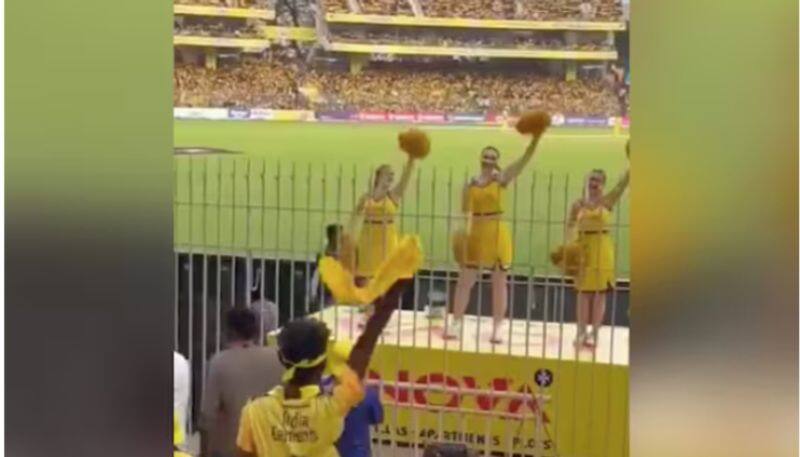 Watch CSK Fan Coordinated Dance With IPL 2023 Cheerleaders Goes Viral jje