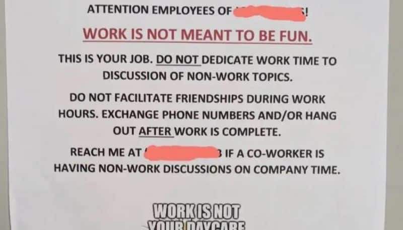 no friendship at workplace boss issues toxic memo to employees hyp 