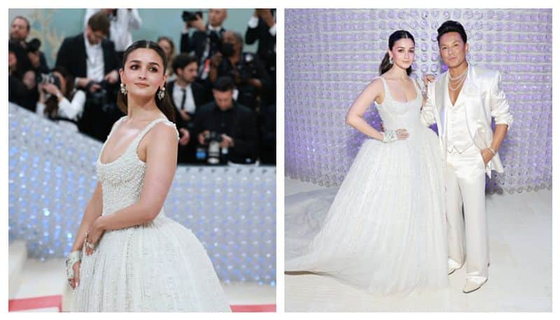 Met Gala 2023: Alia Bhatt pays tribute to Karl Lagerfeld in bride-inspired Prabal Gurung's white gown RBA