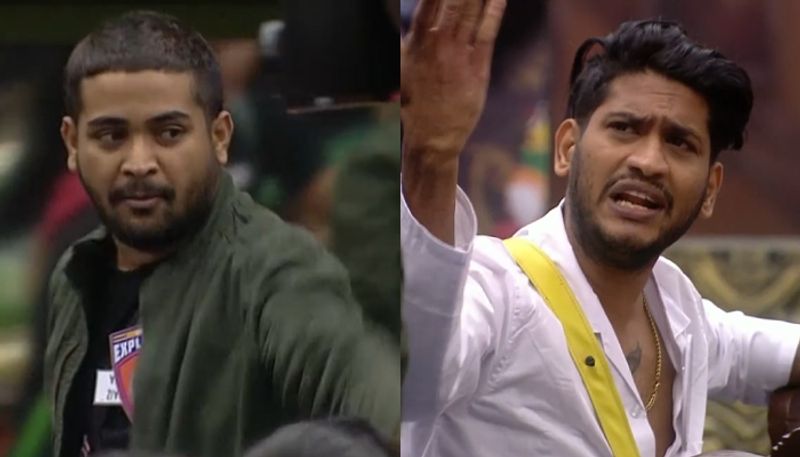 conflict between akhil marar and junaiz in bigg boss malayalam season 5 nsn