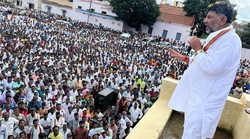 Karnataka Election 2023 KPCC President DK Shivakumar Campaign In Kolar District gvd