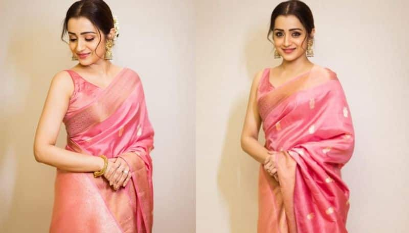 Actress Trisha Stunning Gorgeous look in sarees throwback photos goes viral Rya