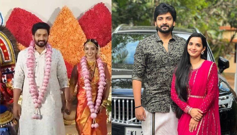 actress malavika krishnadas and tejas got married nrn 