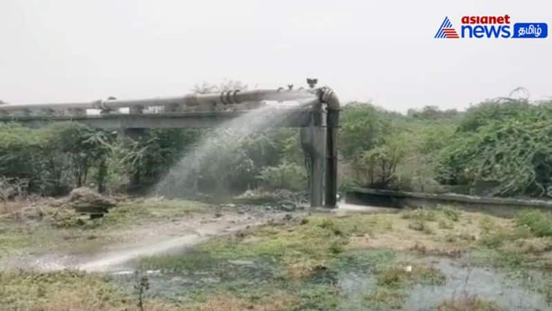 A break in the underground sewer pipe near Ariyalur! - Public suffering from waste water!