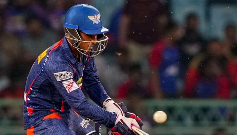 IPL 2023 LSG vs CSK Match stops due to rain after Ayush Badoni hits fifty for Lucknow Super Giants jje 