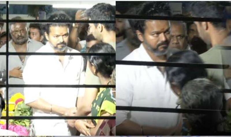 Thalapathy Vijay paid tribute to Manobala in New Look photos goes viral 