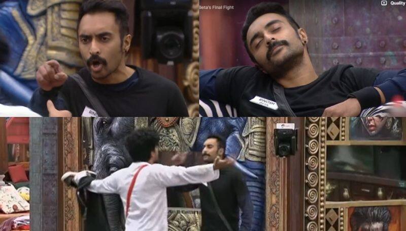 sagar fight with rinosh in bigg boss malayalam season 5 nrn