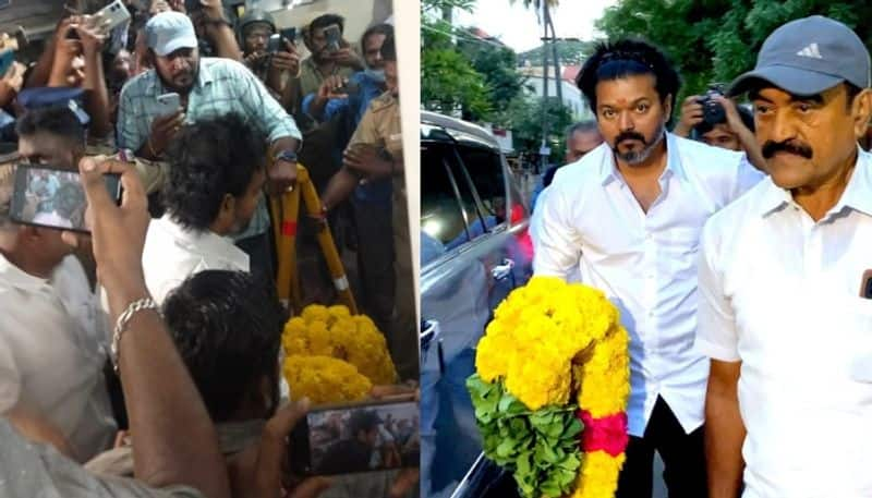 Actor vijay paid last respect to manobala