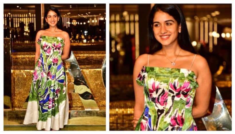 Radhika Merchant dons Rs 58,000 satin floral dress at the NMACC event; Do you know from where she bought it?