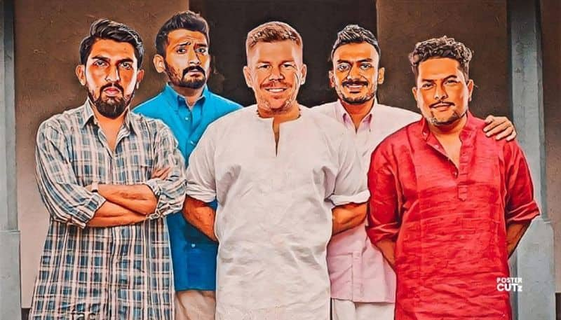 IPL 2023 Delhi Capitals captain david warner poster like Mammootty film Valliettan goes viral jje 