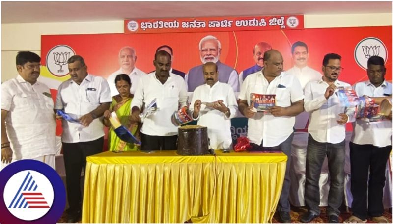 BJP candidate releases separate manifesto for Udupi Huge contribution sat