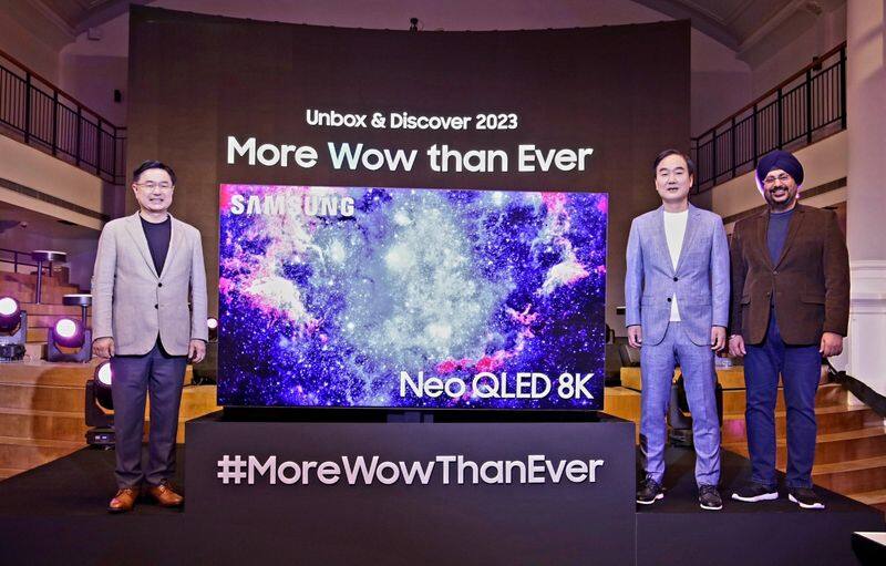 Samsung launch ultra premium 2023 Neo QLED 8K and Neo QLED 4K TV in India with rs 3 lakh to 10 lakh price ckm