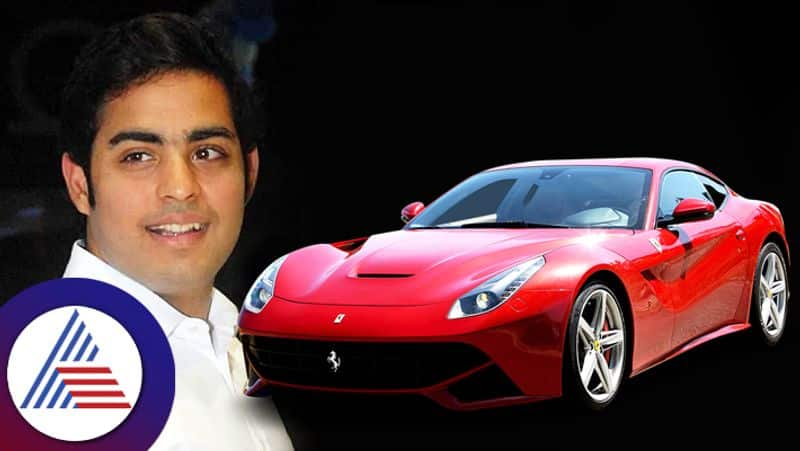 Akash Ambani drive his most expensive ferrari sf90 car in Mumbai road whopping RS 7 50 crore ckm