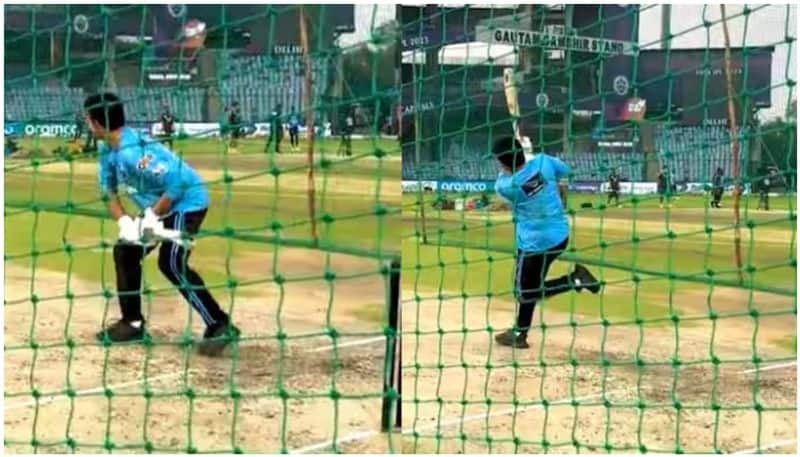 sourav ganguly viral video playing in nets btb