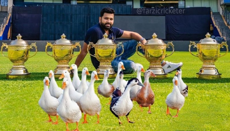 He is not Hitman he is Duck man, fans roasts MI captain Rohit Sharma for Two back to back Ducks gkc