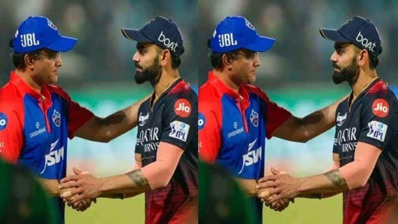 After DC and RCB Match at Delhi, Virat Kohli and Sourav Ganguly Handshake each other