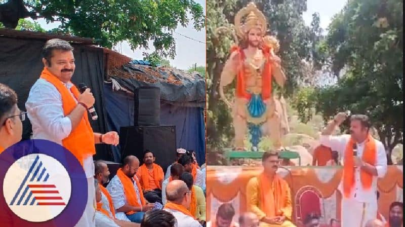 Karnataka election 2023 Hanuman devotees should vote for BJP says chakravarthy sulibele at gangavati rav