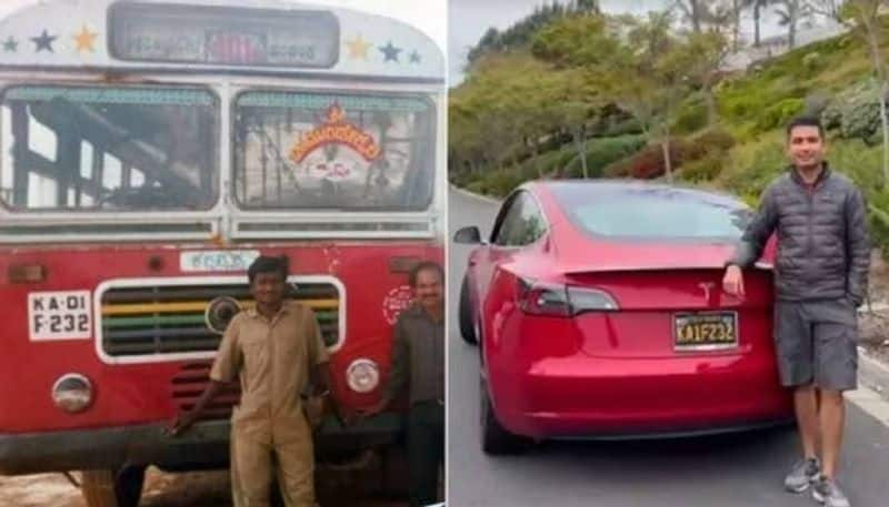 Relishing memories: Bengaluru man gets BMTC registration number for his Tesla car in California