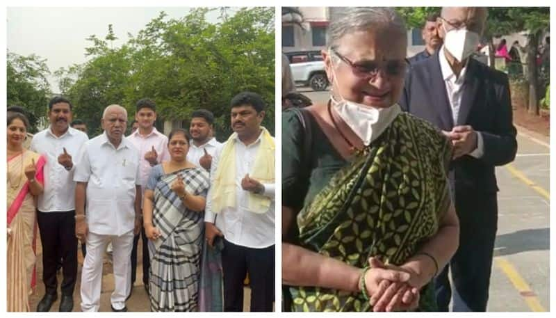 Sudhamurthy Narayanamurthy voting in Bengaluru nbn