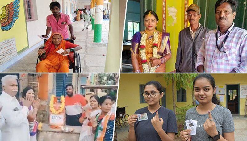 Karnataka Election 2023: Amid voting, electors check for 'Rahu Kal', others arrive in bridal wear AJR