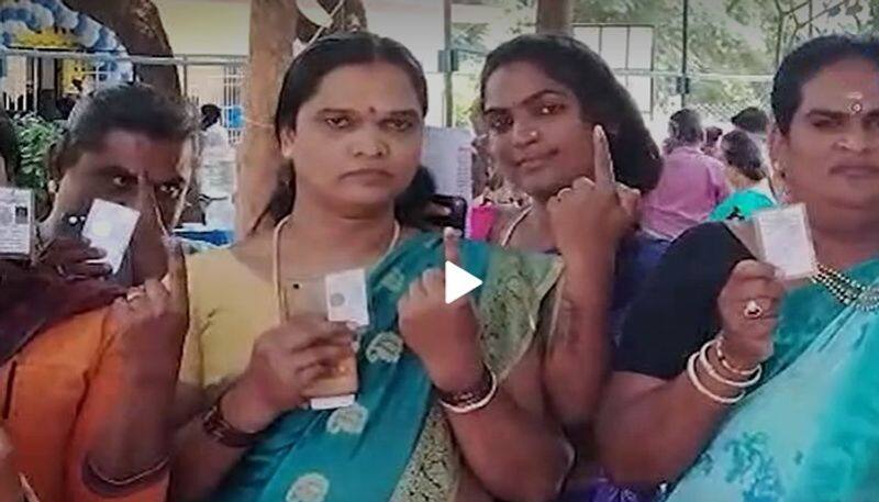 Transgenders Who Voted at Nelamangala in Karnataka Assembly Election 2023 grg