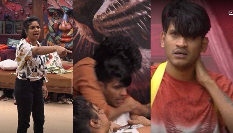 sagar and akhil marar fight in bigg boss malayalam season 5 nrn 