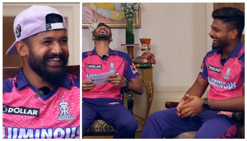 watch viral video sanju samson and devdutt laughing when km asif reveals his nick name saa