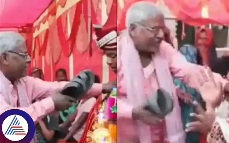 Groom hit with slippers by father for demanding bike in dowry, watch the consequences Vin