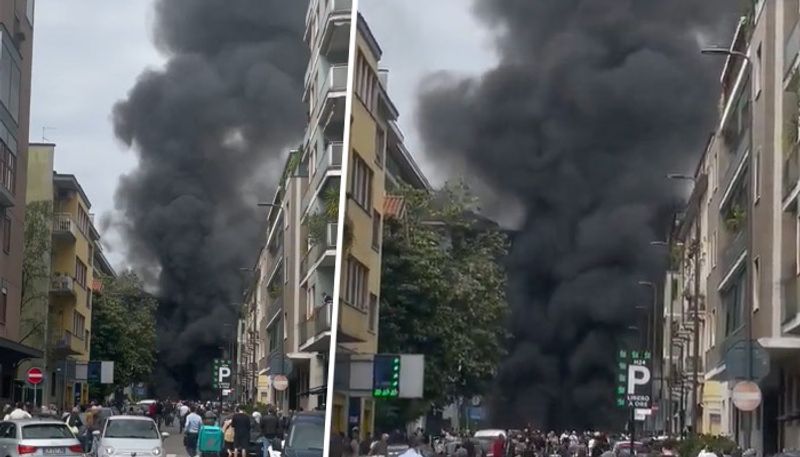 Italy Massive explosion hits centre of Milan several cars on fire check details gcw