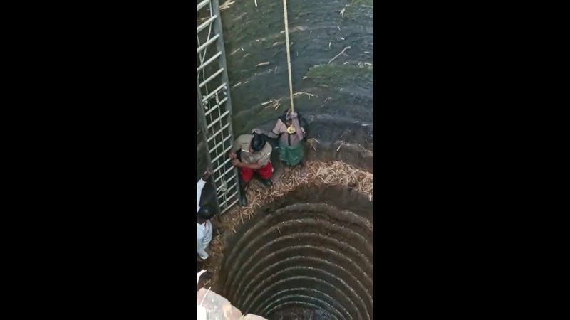 70 year old man rescued from 120 feet well after 3 days in puducherry