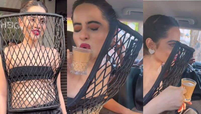 Uorfi Javed outfit vs her chai video viral azn 