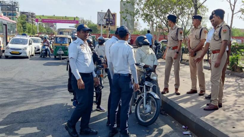 unique record made in Rajasthan Police on 52 thousand challans cut in 9 hours 