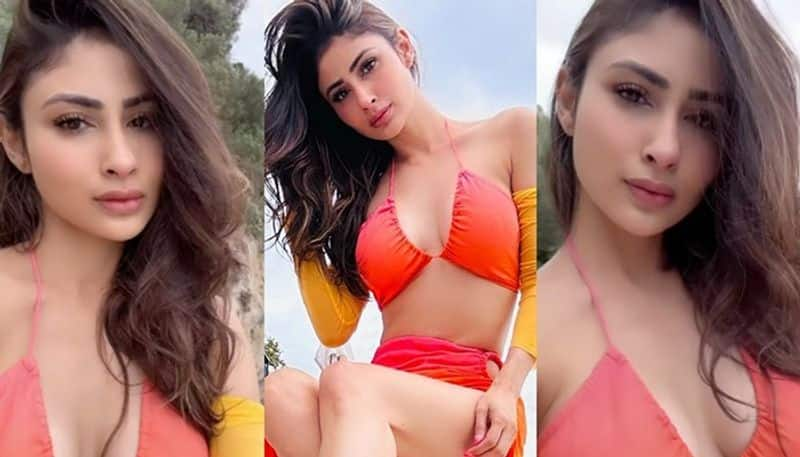 Mouni Roy SEXY photos: Actress flaunts ample cleavage in bikini top during her Italian vacay RBA