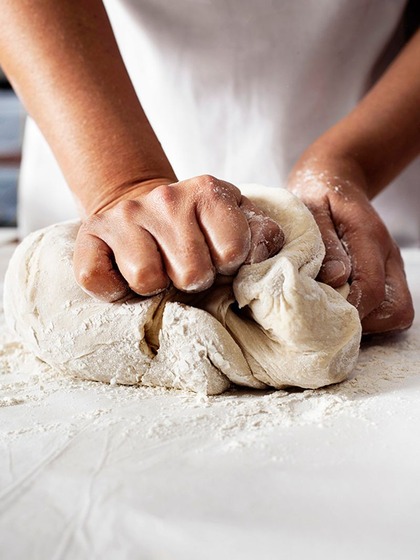 Make the dough smooth