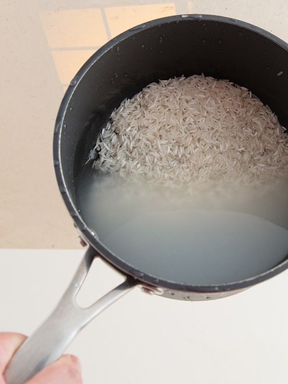 Bring the water to a boil